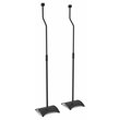 AVF Steel Speaker Floor Stands with Adjustable Height in Black (Set of 2)