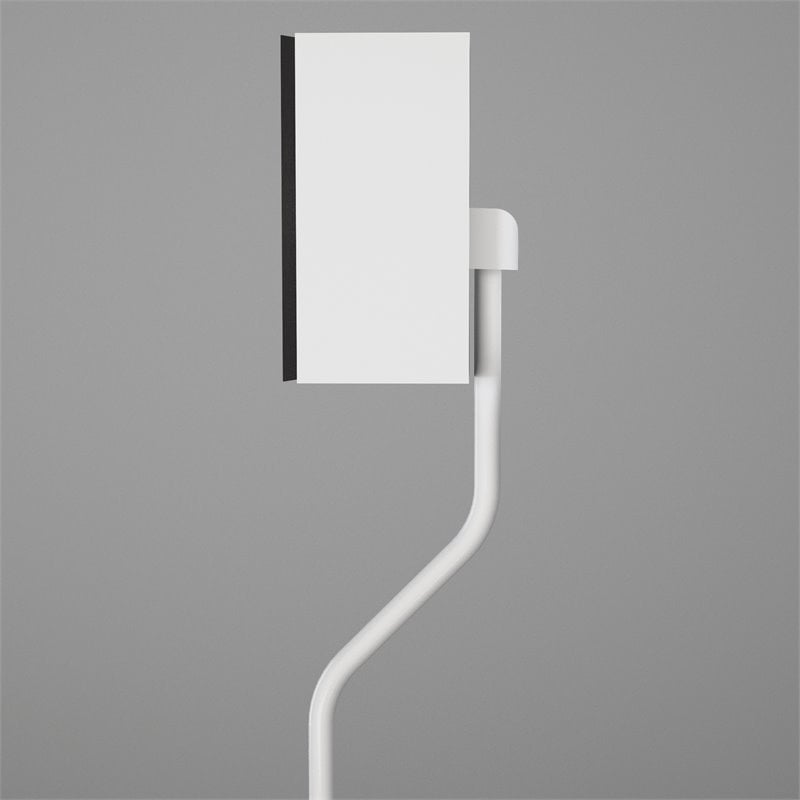 AVF Steel Speaker Floor Stands with Adjustable Height in White (Set of 2)