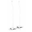 AVF Steel Speaker Floor Stands with Adjustable Height in White (Set of 2)