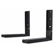 AVF Steel Universal Wall-Mounted Microwave Brackets in Black (Set of 2)