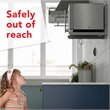 AVF Steel Universal Wall-Mounted Microwave Brackets in Silver (Set of 2)