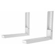 AVF Steel Universal Wall-Mounted Microwave Brackets in White (Set of 2)