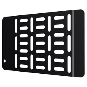 avf steel universal mounting plate for media streaming devices in black