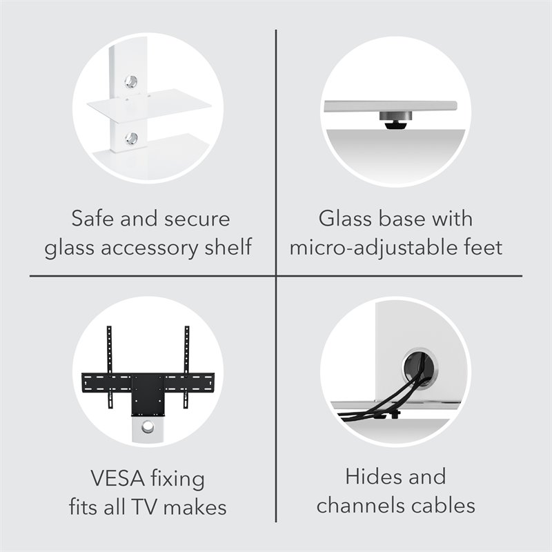 AVF Lesina TV Floor Stand with TV Mounting Column for 32