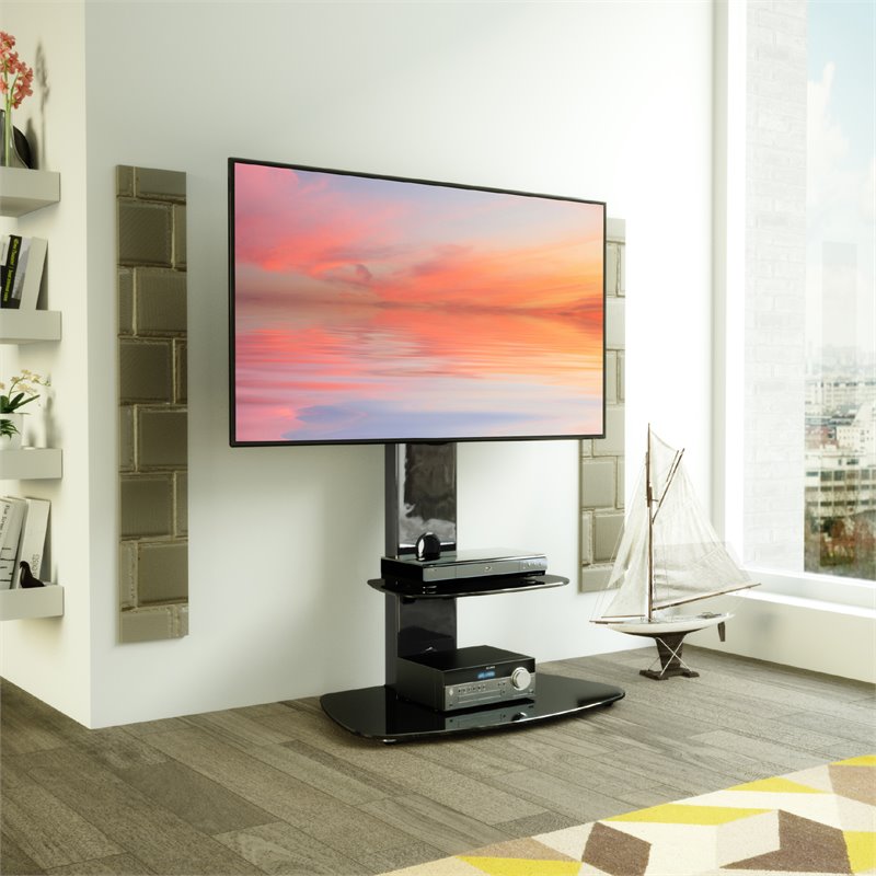 AVF Lucerne TV Floor Stand with TV Mounting Column for 32