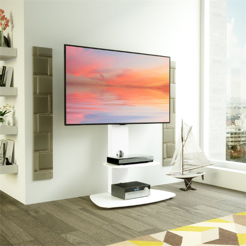 AVF Lucerne TV Floor Stand with TV Mounting Column for 32