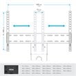 AVF Lucerne TV Floor Stand with TV Mounting Column for 32