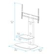AVF Lucerne TV Floor Stand with TV Mounting Column for 32