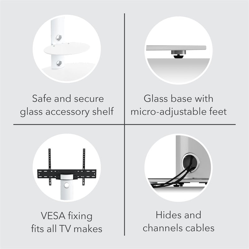 AVF Steel TV Floor Stand with TV Mount Column for 32