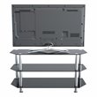 AVF Transitional Steel and Glass TV Stand for up to 50