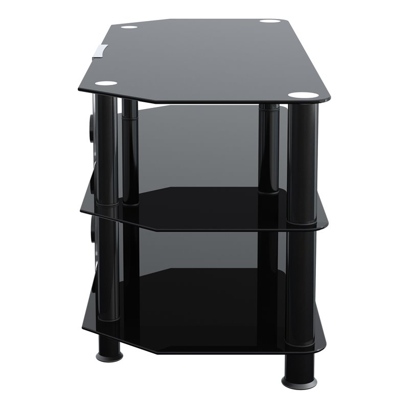 AVF Steel Glass TV Stand with Cable Management for up to 50