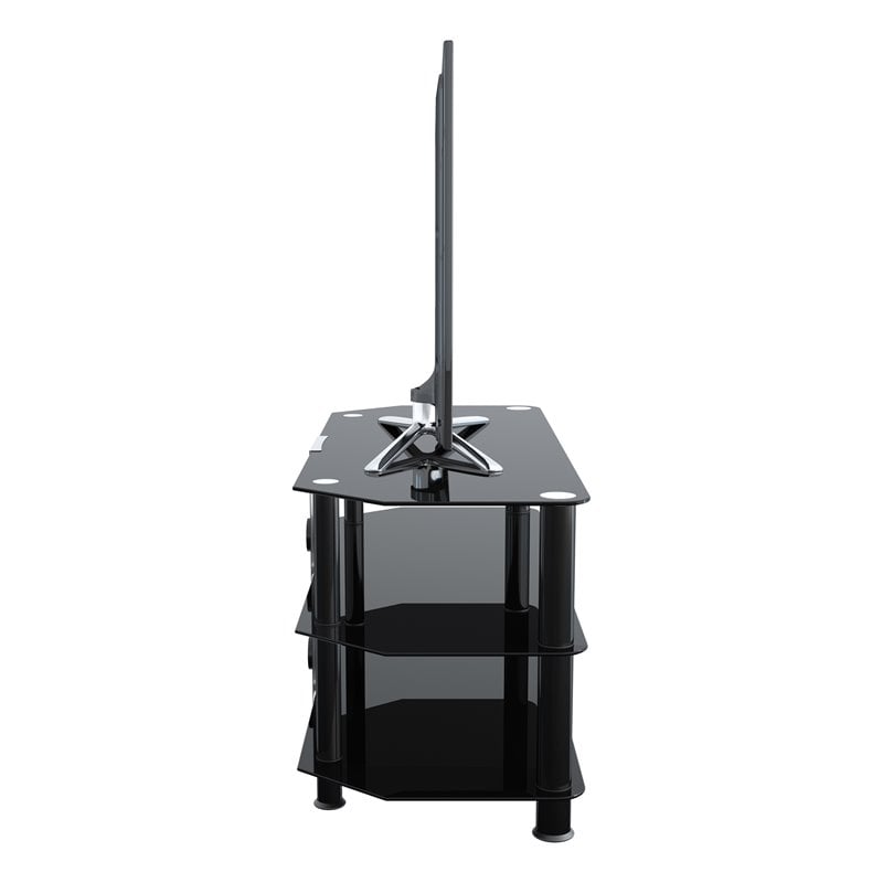 AVF Steel Glass TV Stand with Cable Management for up to 50