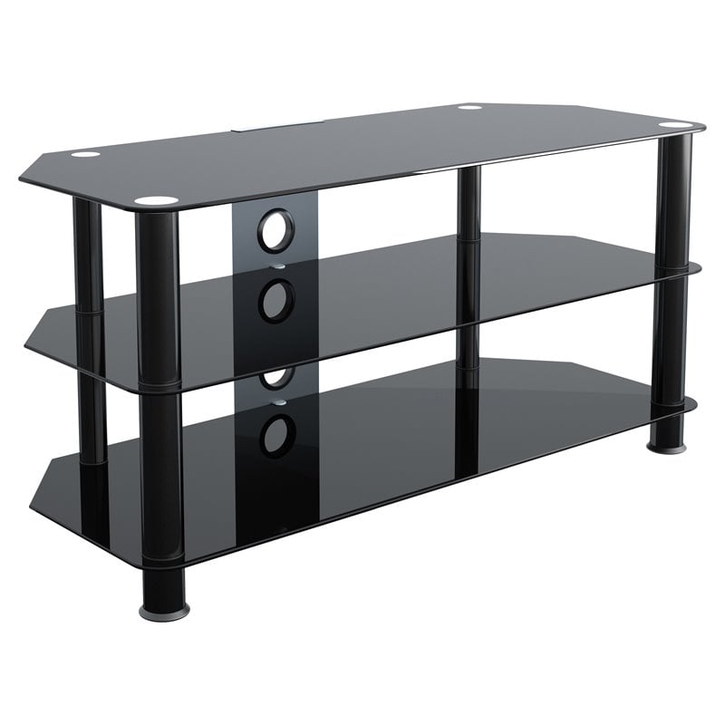 AVF Steel Glass TV Stand with Cable Management for up to 50