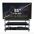 AVF Transitional Steel and Glass TV Stand for up to 55