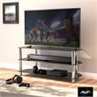 AVF Transitional Steel and Glass TV Stand for up to 55
