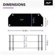 AVF Transitional Steel and Glass TV Stand for up to 55