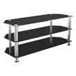 AVF Transitional Steel and Glass TV Stand for up to 55