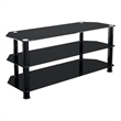 AVF Transitional Steel and Glass TV Stand for up to 55