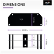 AVF Steel Glass TV Stand with Cable Management for up to 55