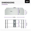 AVF Steel Glass TV Stand with Cable Management for up to 55