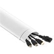 AVF Traditional Plastic Cable Management Wire Hider Kit in White