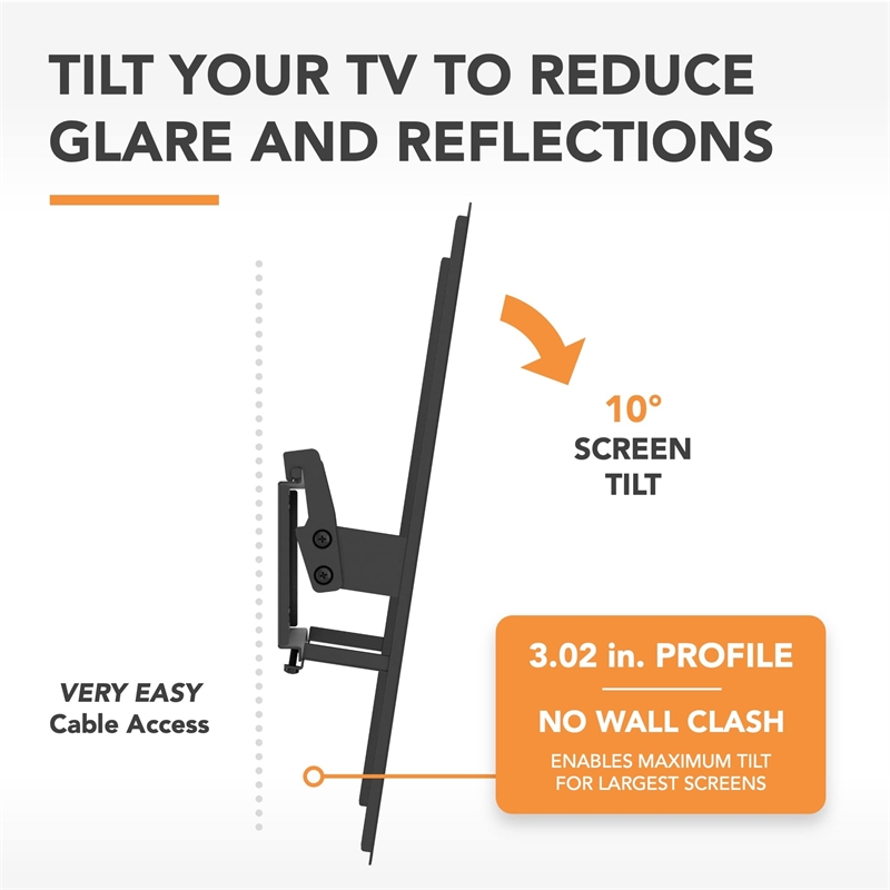 Swift Mount Steel Tilting TV Wall Mount for 26