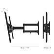 Swift Mount Steel Multi Position TV Wall Mount for 37