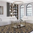 American Home Classic Edward Rectangular Coffee Table in Brushed Brass