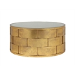 American Home Classic Margot Traditional Metal Coffee Table in Gold Leaf
