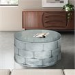 American Home Classic Margot Traditional Metal Coffee Table in Silver Leaf
