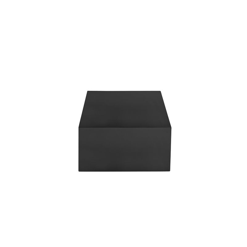 American Home Classic Spencer Rectangular Modern Metal Coffee Table in Black