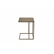 American Home Classic Dash Stainless Steel Metal Side Table in Brushed Brass
