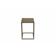 American Home Classic Dash Stainless Steel Metal Side Table in Brushed Brass