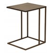 American Home Classic Dash Stainless Steel Metal Side Table in Brushed Brass