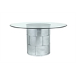 American Home Classic Margot Traditional Metal Dining Table in Gold Leaf