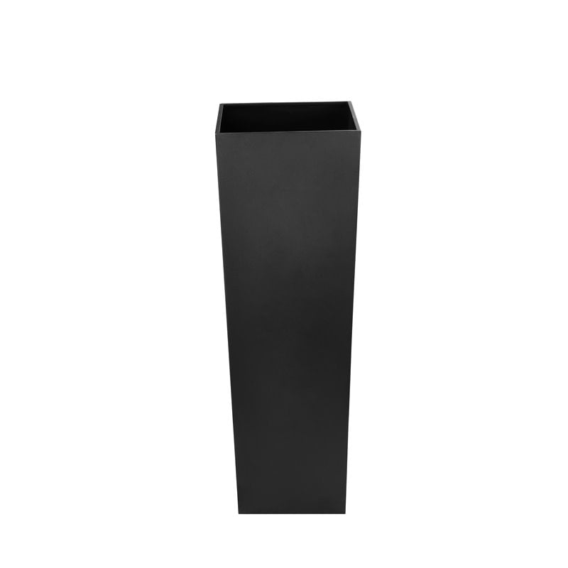 American Home Classic Large Handmade Modern Metal Indoor Planter in Black