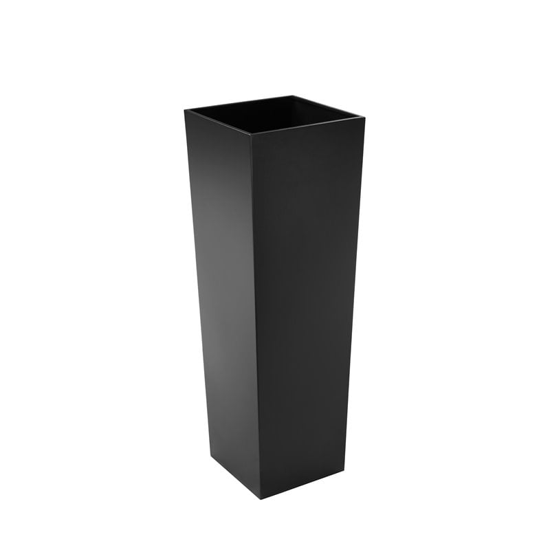 American Home Classic Large Handmade Modern Metal Indoor Planter in Black