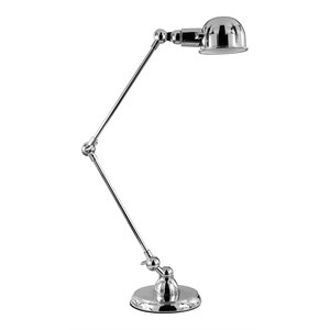 american home classic molly 1-light handmade modern metal table lamp in chrome