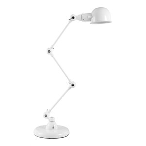 american home classic molly 1-light handmade modern metal table lamp in white