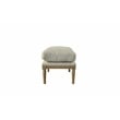 American Home Classic - Warren Ottoman in Off White Linen (Seat Height 18