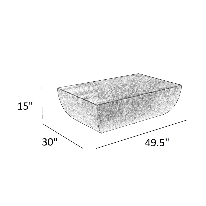 American Home Classics Spencer Modern Stainless Steel Coffee Table in Black