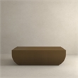 American Home Classics Spencer Modern Stainless Steel Coffee Table in Brass
