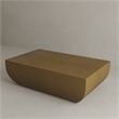 American Home Classics Spencer Modern Stainless Steel Coffee Table in Brass