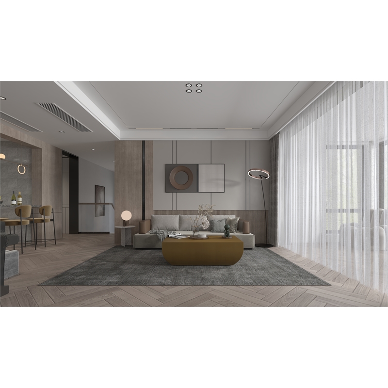 American Home Classics Spencer Modern Stainless Steel Coffee Table in Brass