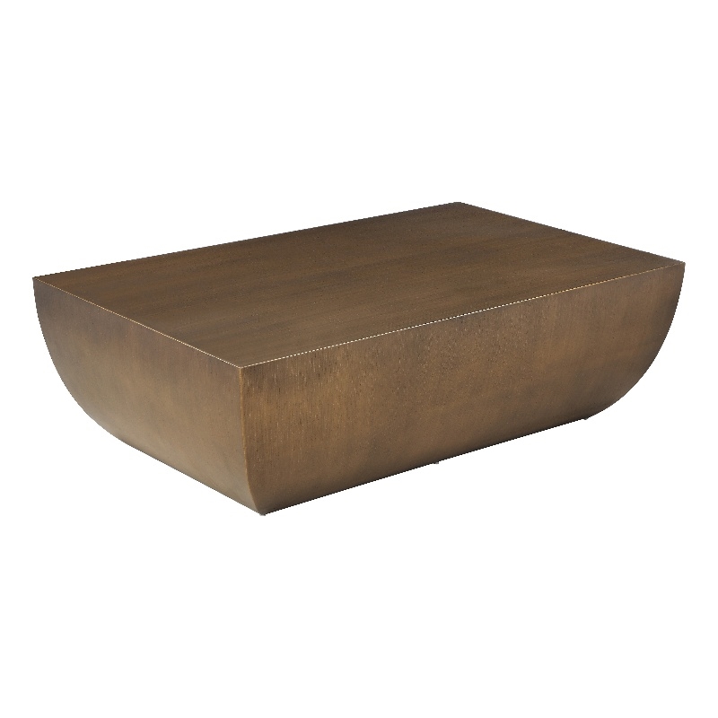American Home Classics Spencer Modern Stainless Steel Coffee Table in Brass