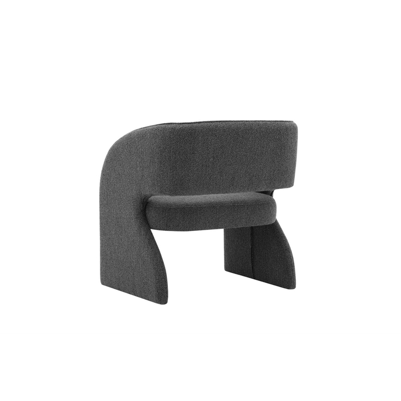 American Home Classic Foy Upholstered Modern Fabric Chair in Black