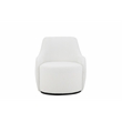 Dorian Swivel Chair in Ivory Boucle