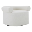 Pampa Swivel Chair in Ivory Boucle