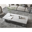 Dani Rectangle Coffee Table Large In Light Grey Concrete