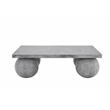 Dani Rectangle Coffee Table Medium In Light Grey Concrete